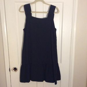 LOFT drop hem linen dress, XL